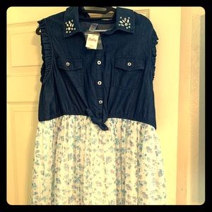 Sleeveless Justice dress “never worn “